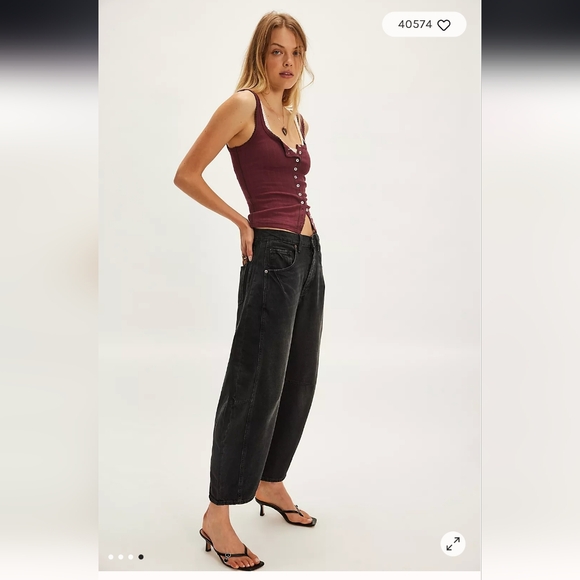 NWOT Free People Intimately End Game Pointelle Tank - Picture 4 of 8